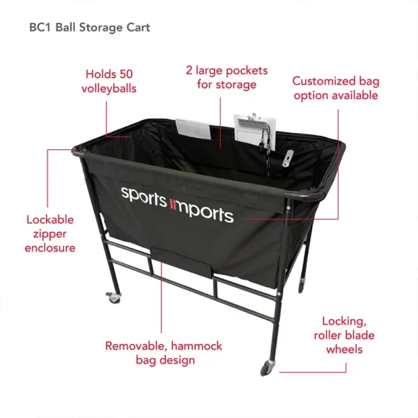 Volleyball Storage Cart